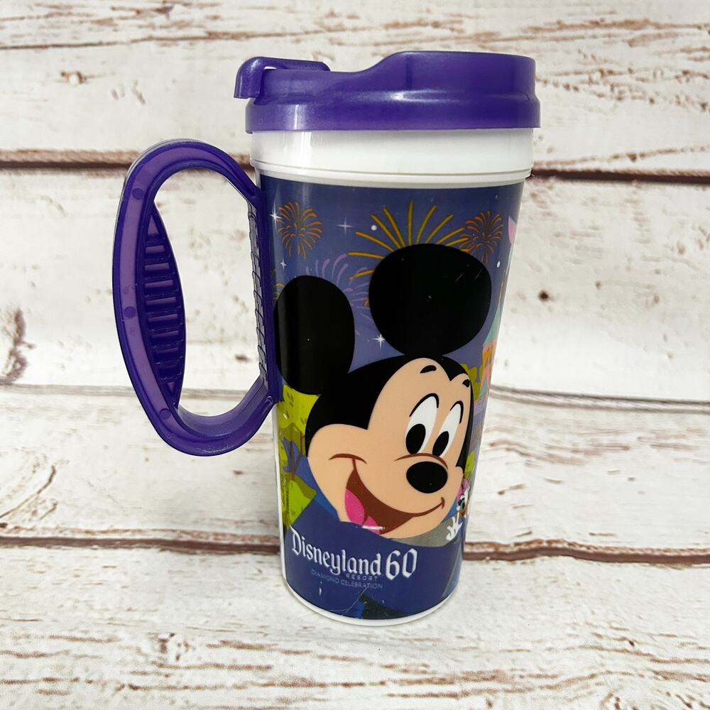 DISNEY PARKS Disneyland 60th Diamond Celebration Insulated Travel Mug 16oz